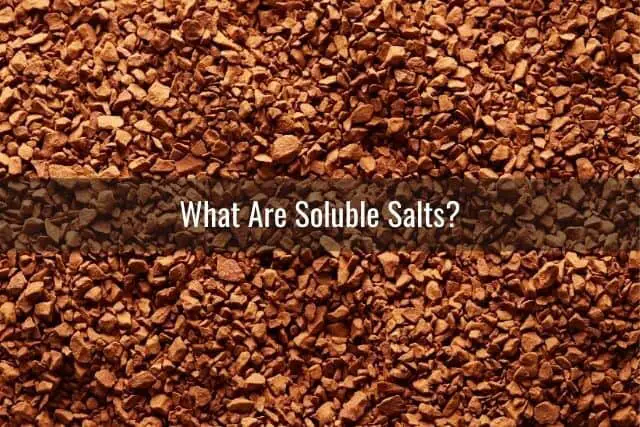 Picture of brown soluble salts from fertilizer