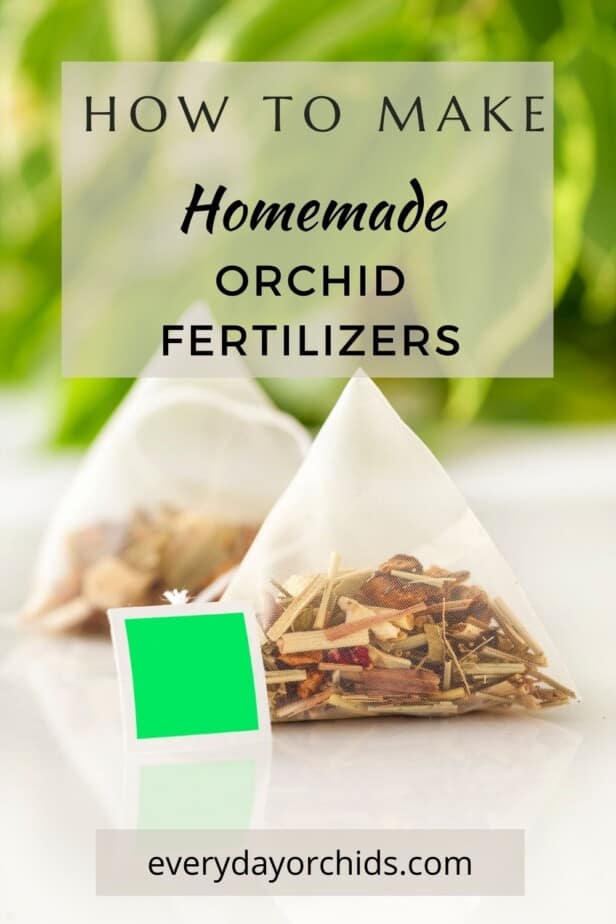 Tea bags for orchid fertilizer